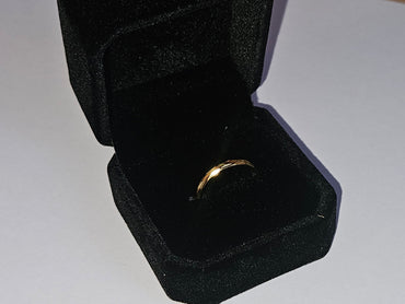 Simple - aranyozott ezüst gyűrű