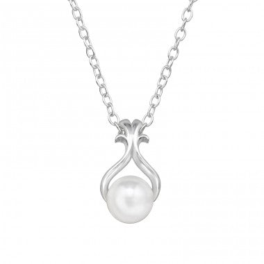 Pearl - gyöngyös ezüst nyaklánc/gyöngyös aranyozott ezüst nyaklánc