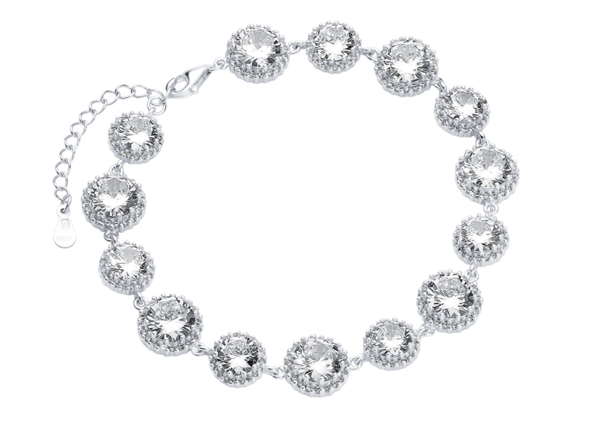 Luxory collection - Zirconia köves ezüst karkötő